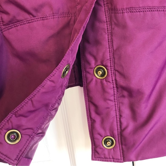 CJ Banks Purple Sleeveless Ruffle Collared Snap Front Lightweight Vest 2X - Picture 9 of 15